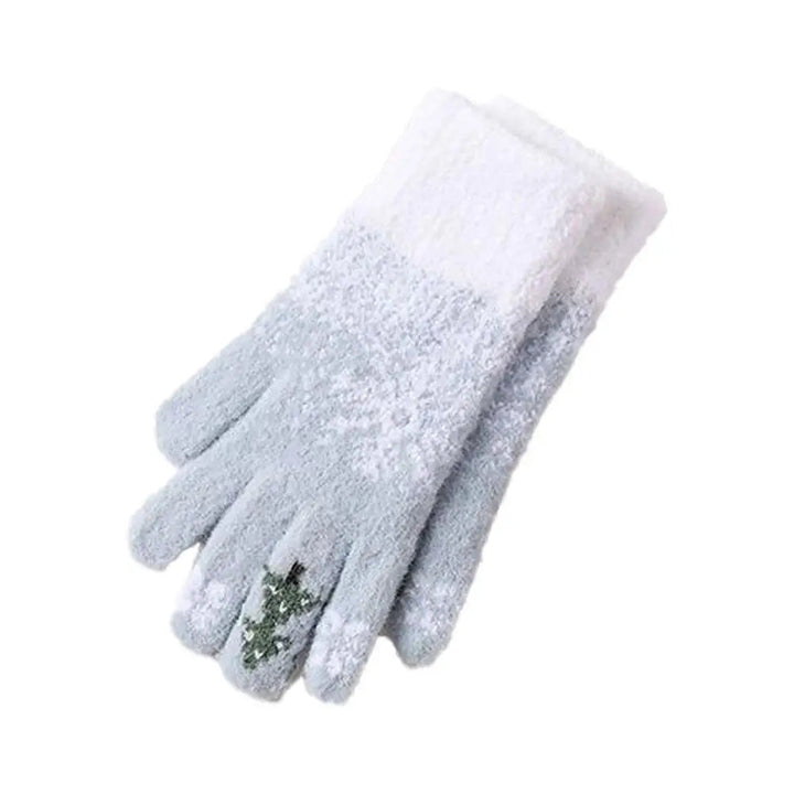 Colverro™ Festive Fleece-Lined Convertible Fingerless Knit Gloves