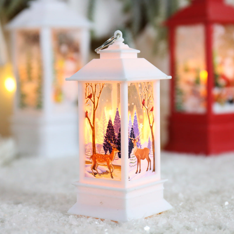 Colverro™ Swirling Glitter Christmas Lantern with Color-Changing LED