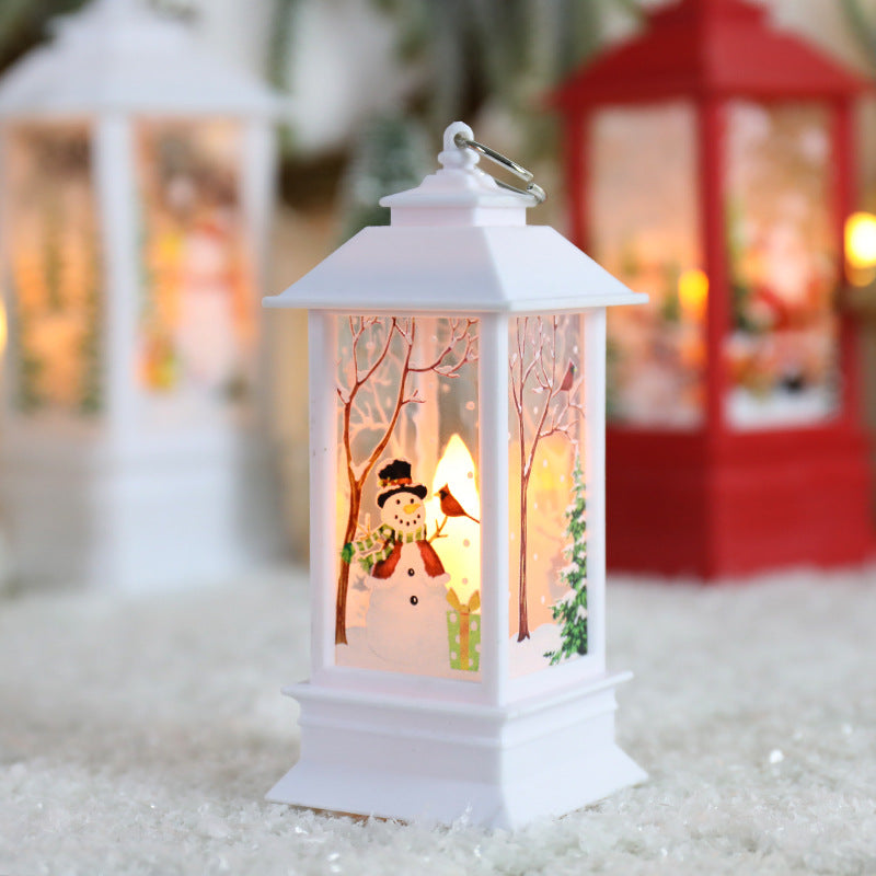 Colverro™ Swirling Glitter Christmas Lantern with Color-Changing LED