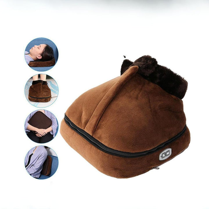 Colverro™ Heated Shiatsu Foot Massager and Plush Foot Warmer