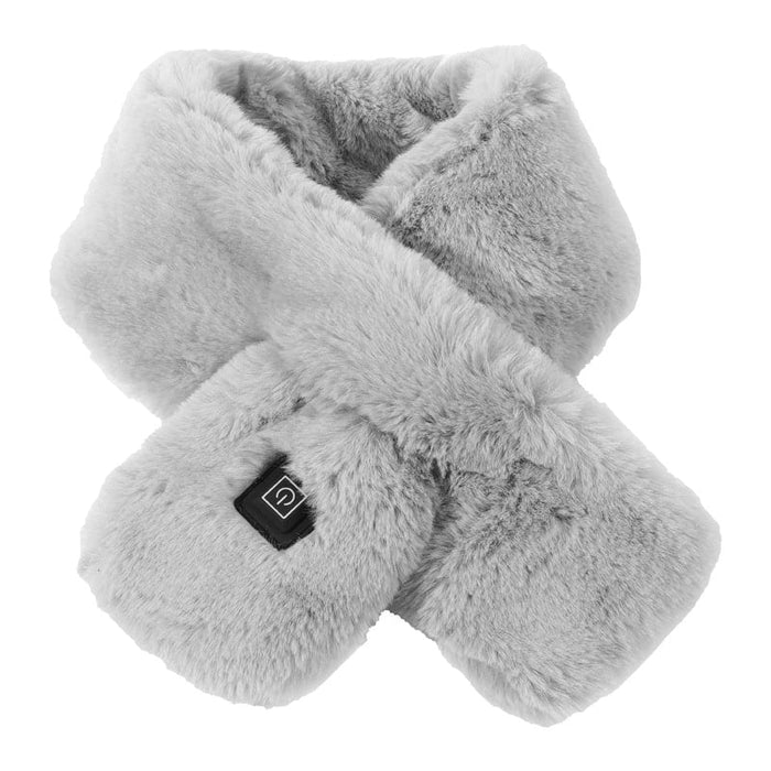 Colverro™ Faux Fur Heated Scarf with 3 Heat Settings and LED Light