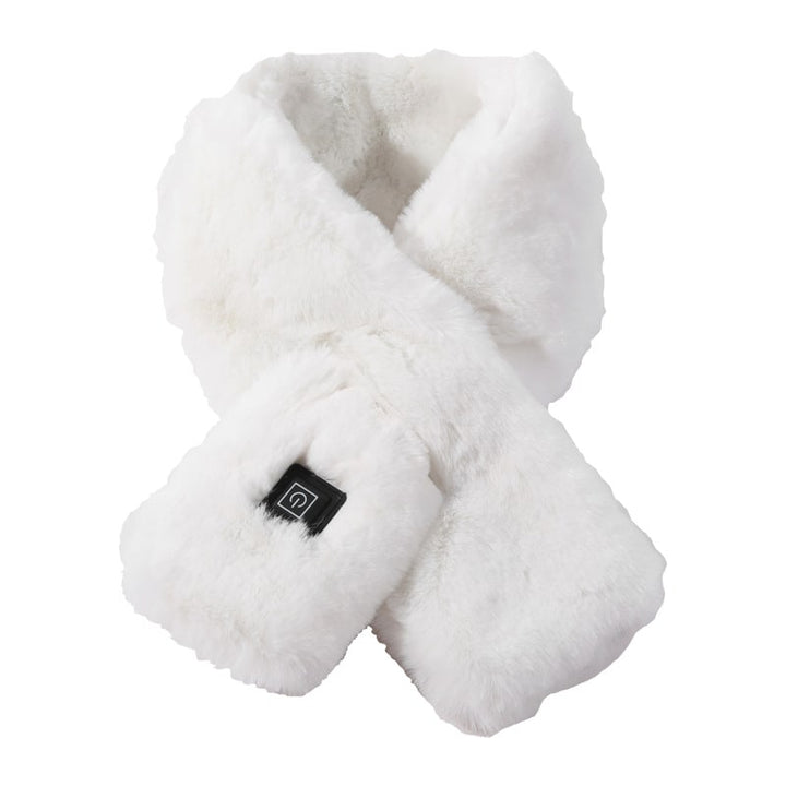 Colverro™ Faux Fur Heated Scarf with 3 Heat Settings and LED Light