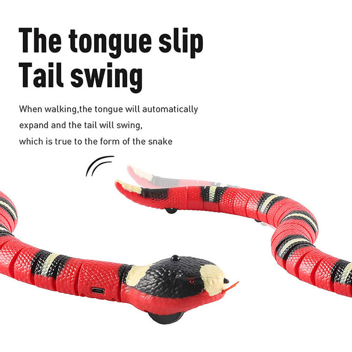 Colverro™ Interactive Robotic Snake Cat Toy with Obstacle Sensors